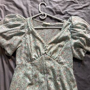 Floral Puff Sleeve Dress